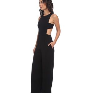 Bcbg max azaria Women's Black Rossana Cutout Back Jumpsuit nwot
